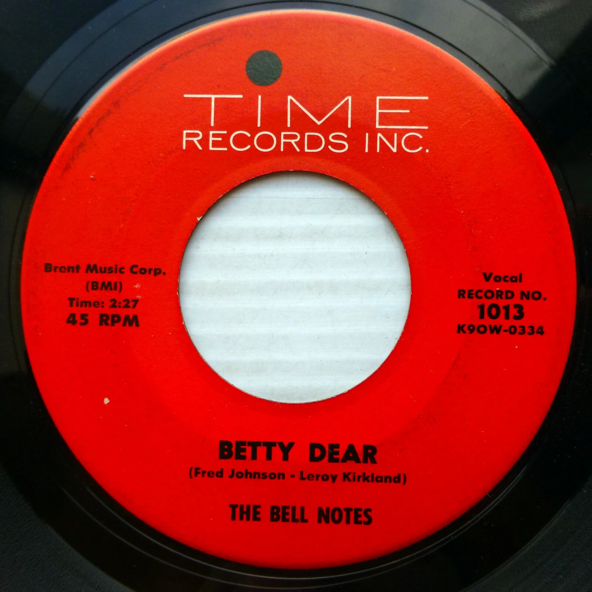 THE BELL NOTES doo-wop 45 Betty Dear / That's Right on VG++ TIME Records C  3229 | eBay