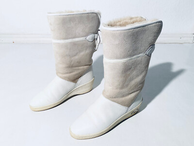 Bally Winterstiefel / Schneestiefel Gr.36 in Weiß - Vintage