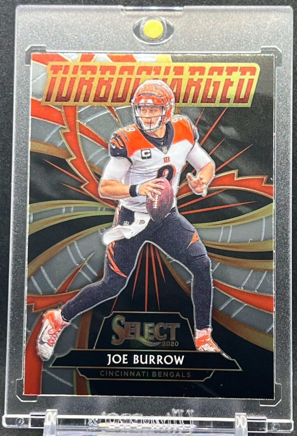 Joe Burrow 2020 Panini Select Football Rookie Card Turbocharged Insert Mint!