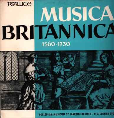 LP Thomas Weelkes, Anthony Holborne, John Munday, a.o. Musica Britannica (1560-