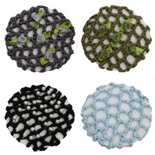 Dutt Netz Haarnetz Bun Ballett Haar Frisurenhilfe Stoff Knotennetz Haarschmuck