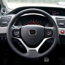 Js Black Red H Size B Steering Wheel Emblem Badge For Accord Civic Fit Hrv Crv