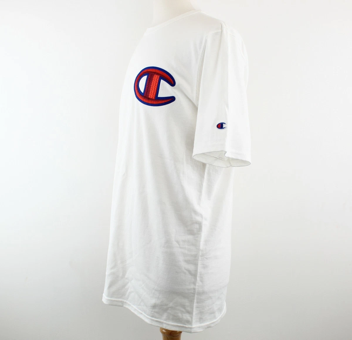 Champion Life Mens Heritage Tee Shirt Floss Stitch C Logo Short Sleeve  T-Shirt