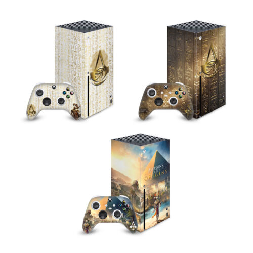 ASSASSIN'S CREED ORIGINS GRAPHICS VINYL SKIN FOR SERIES X CONSOLE & CONTROLLER - Picture 1 of 11