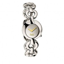 NEW D&G DW0456 DOLCE & GABBANA QUARTZ LADIES SILVER DESIGNER WATCH