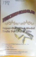 Precision Scale O #7182 Whistle & Pop Valves, Angle Mount (Brass Castings)