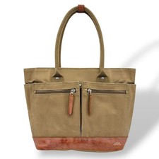 PORTER Yoshida Kaban Canvas Leather Tote Khak...