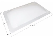 Icon 12902 SL1528W RV Skylight 28.5" x 15" - Translucent White