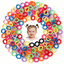 400PCS Baby Toddler Hair Ties, Elastic Hair Rubber Bands for Girls, 17 Colors Ca