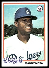 Manny Mota 1978 Topps #228 Dodgers MLB READ FREE SHIPPING AutographDen
