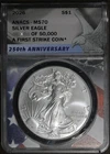 2026 (MS70) American Silver Eagle $1 ASE ANACS