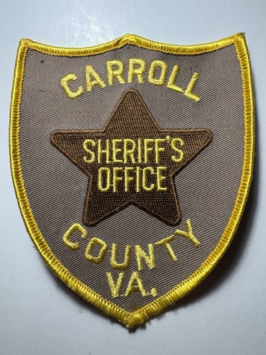 Carroll County Virginia Sheriff Patch