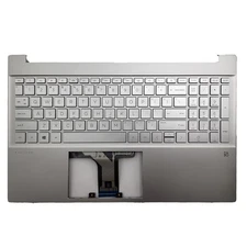 Replacement Laptop Upper Case Palmrest Backlit Keyboard Assembly Part for HP ...