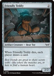 Friendly Teddy #247 (Foil) - Duskmourn: House of Horror