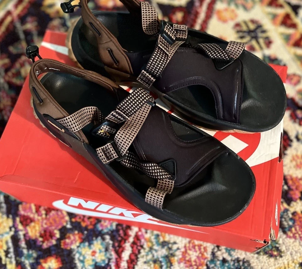 TAGLIA 11 Sandali Nike Oneonta Uomo Nero Marrone DJ6604 002