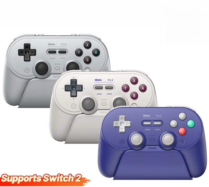 8BitDo Pro3 Bluetooth Gamepad Wireless Gaming Controller for