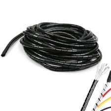 Cable Wrap 5/16" Spiral Wire Wrap Cord Covers Bundle Sleeve Hose for Computer