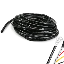 Cable Wrap 5/16" Spiral Wire Wrap Cord Covers Bundle Sleeve Hose for Computer