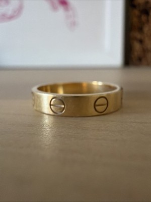 カルティエ　ミニラブリング Cartier リング Au 750 サイズ53 Cartier Love Gold Band Ring Size 53 Au 750 | eBay