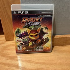 PS3 Ratchet & Clank "All For One" Rare Not For Resale Barcode 000000000000