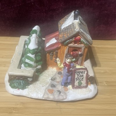 Vintage Cobblestone Corners Windham Heights Christmas Tree Farm Village 2004