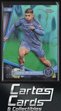 Jovan Mijatović 2024 Topps Chrome MLS #137 Aqua Lava Refractor New York City RC