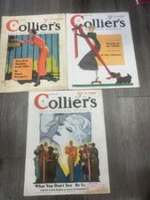 Collier's magazines June 30 December 29, October 20, 1934 three lot excellent co