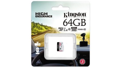 5902887070815 Karta pamięci microSD Kingston High-Endurance UHS-I 64GB 24/7 (rej