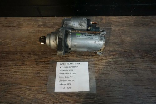 Original VW Audi Seat Skoda Anlasser Starter Valeo 02M911023M 2.0 TFSi