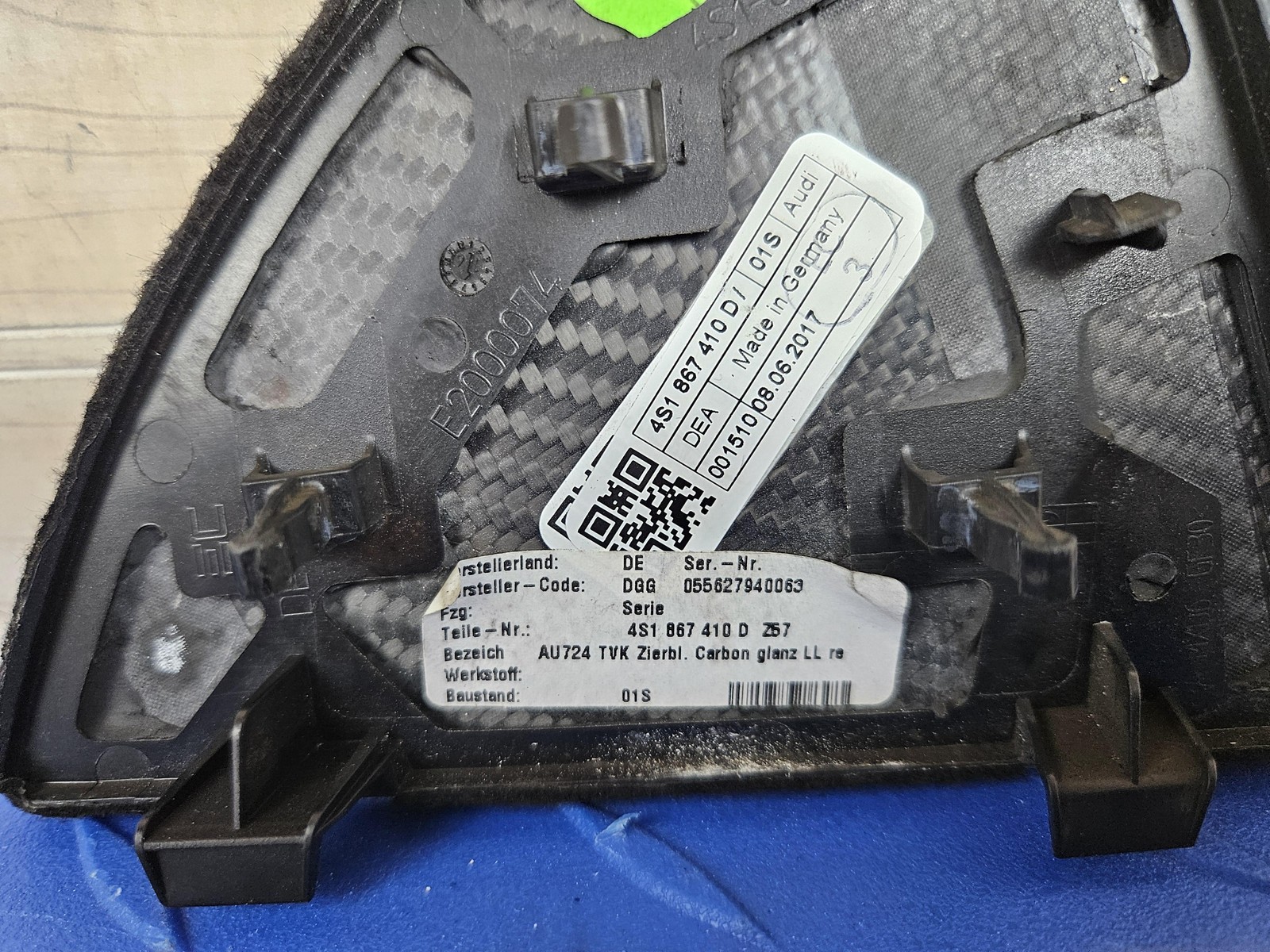 Audi R8 2017-2023 RIGHT Door panel P/N 4S1867410D