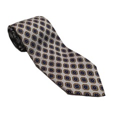 Robert Talbott Nordstrom Blue & Gray Geometric Men's Silk Neck Tie 56x3.25"