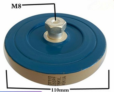 DT110 250PF 16KV-45KVA High Frequency Machine Ceramic Dielectric Capacitor 110mm