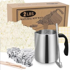 SAEUYVB Candle Making Kit - Natural Soy Wax DIY Candle Making for Adults, Includ