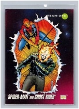 1992 Marvel Universe III #72 Spider-Man & Ghost Rider Team-Ups Impel Base Set