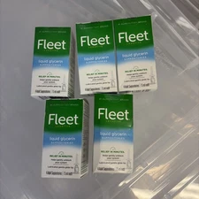 Fleet Liquid Glycerin Suppositories 5 Count Fast Constipation Relief 15 Min