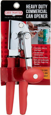 Chef Master Commercial Can Opener, Heavy Duty Sharp Cutting Discs Can Opener, ov