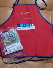 Lowe  s Lawn Mower DIY Kids Workshop Kit With Patch  Apron March 2026 NEW