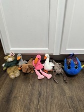 Ty Beanie Babies Plush Animal Lot Assorted Beanbag Toys for Ages 3-7