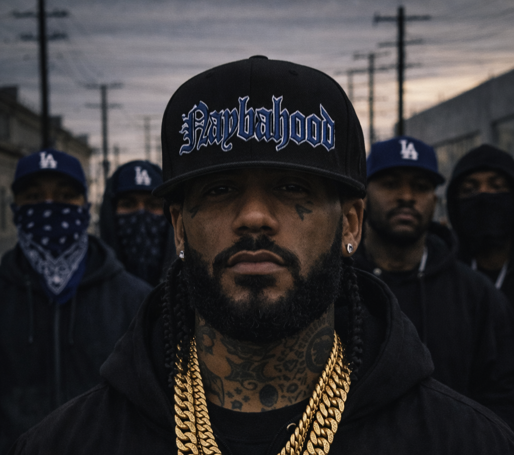 Naybahood Snapback Hat | Crip Cuz Gang Trap Rap Rapper Drip Cali