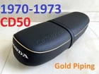1970-1973 Honda CD50 Seat CD65 CD70 CD90 SS50 Gold Pipping Saddle. Metal Pan