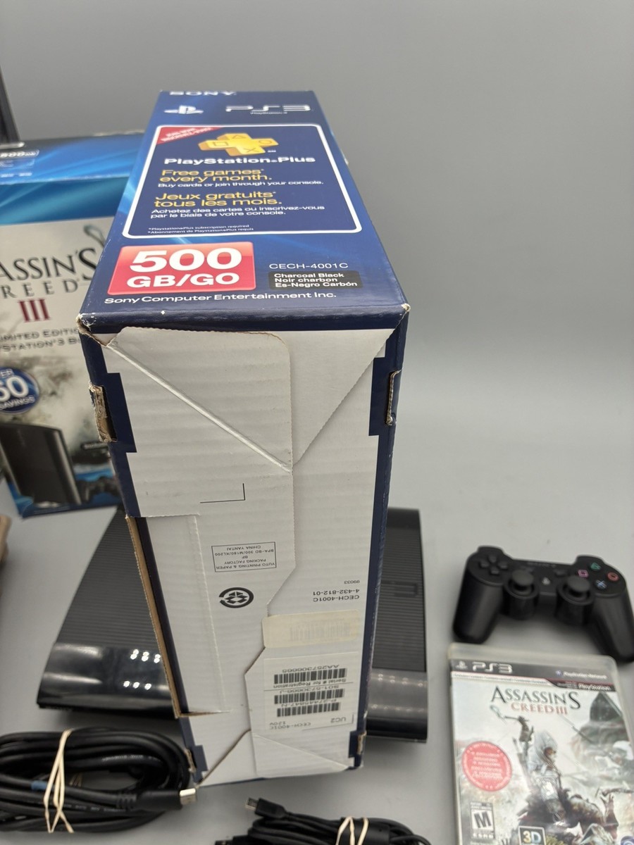 Sony Playstation 3 Super Slim Assassin's Creed III Bundle 500GB