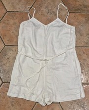 CREAM PLAYSUIT WITH TIE WAIST FROM JACK WILLS - 10 (S)