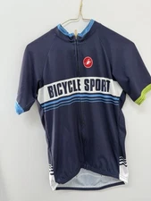 Castelli Bicycle Sport Jersey Adult Large Cycling Top Sportswear Blue