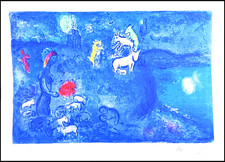 Marc Chagall Lithograph COA Original Signed With Pen Numbered With Pencil