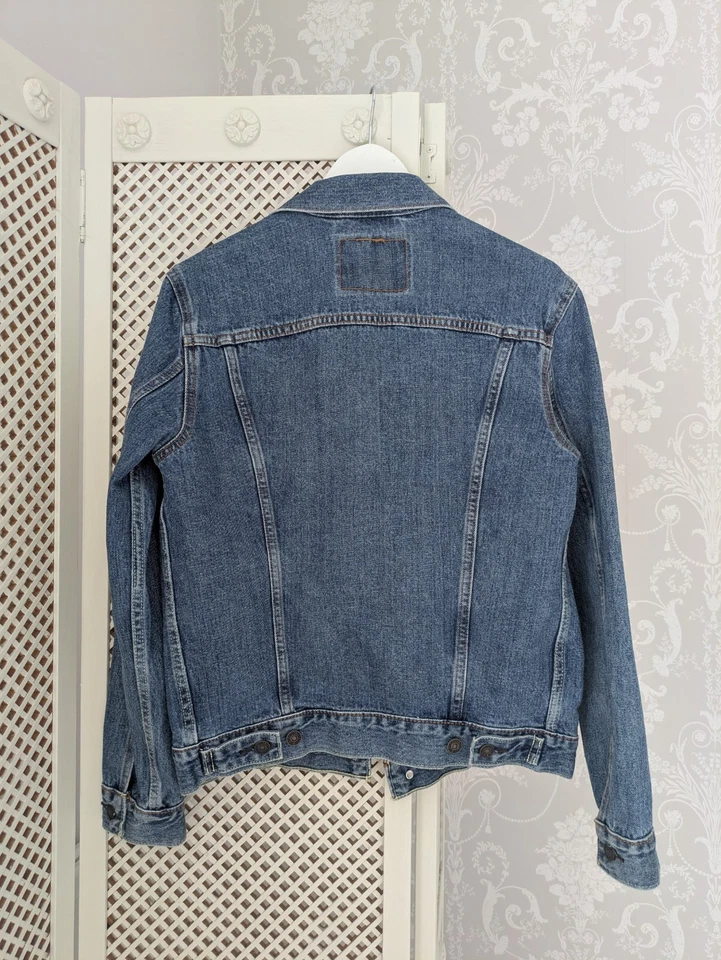 Levi's Trucker Blue Denim Jacket Cotton Size S, photo 2 of 5