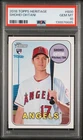 2018 TOPPS HERITAGE #600 SHOHEI OHTANI ROOKIE RC PSA 10