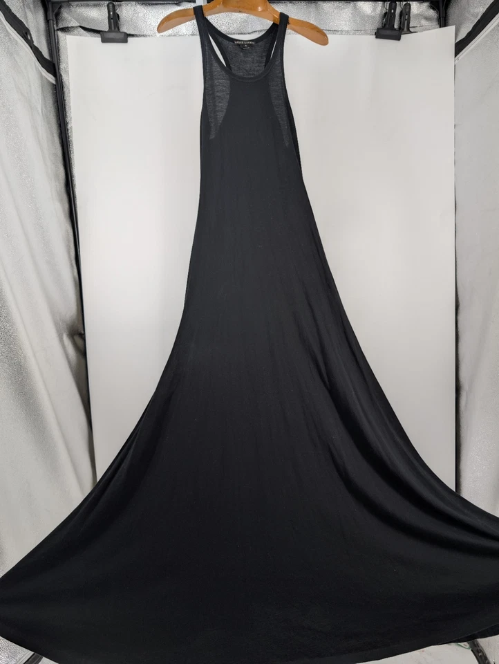 Ralph Lauren Camisa Etiqueta Negra Vestido Tejido Algodón Bodycon Calce Acampanado Mediano Foto 2 de 4