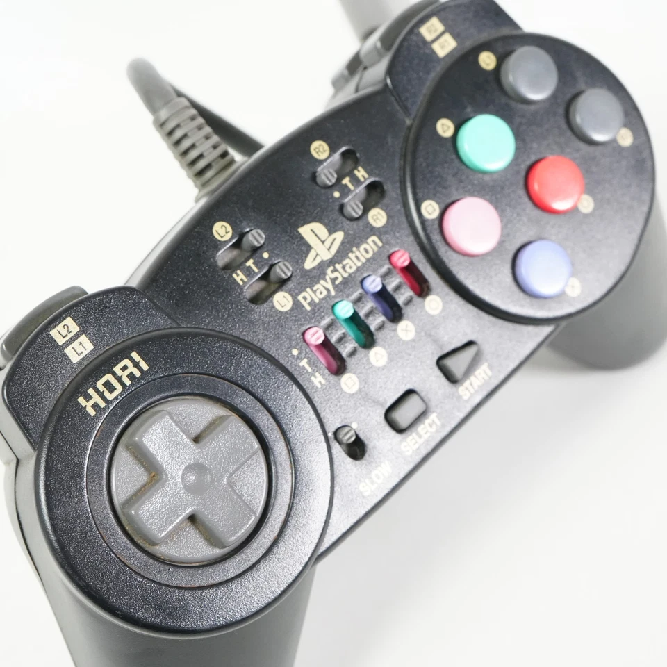 HORI Fighting Commander HPS-09B SLPH-00017 Controller Playstation PS PS2 Tested - Image 3 of 4