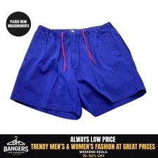 Vintage Nautica Shorts Mens Large Blue Drawstring Elasticband Pockets Hong Kong