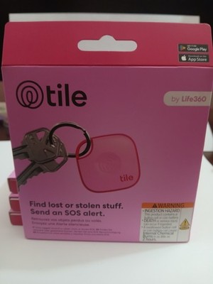 TILE BY LIFE360 LIFE360 TILE MATE BLUETOOTH TRACKER KEYS FINDER PINK BRAND NEW
